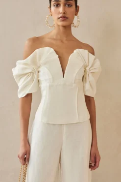 Online Cult Gaia Abby Top Off White