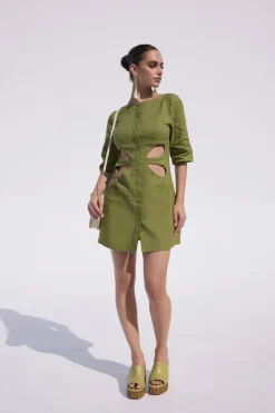 Hot Cult Gaia Alexandra Dress Palm