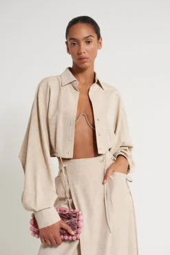 New Cult Gaia Amaya Skirt Ecru