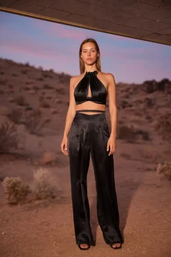 Hot Cult Gaia Anahita Top Black
