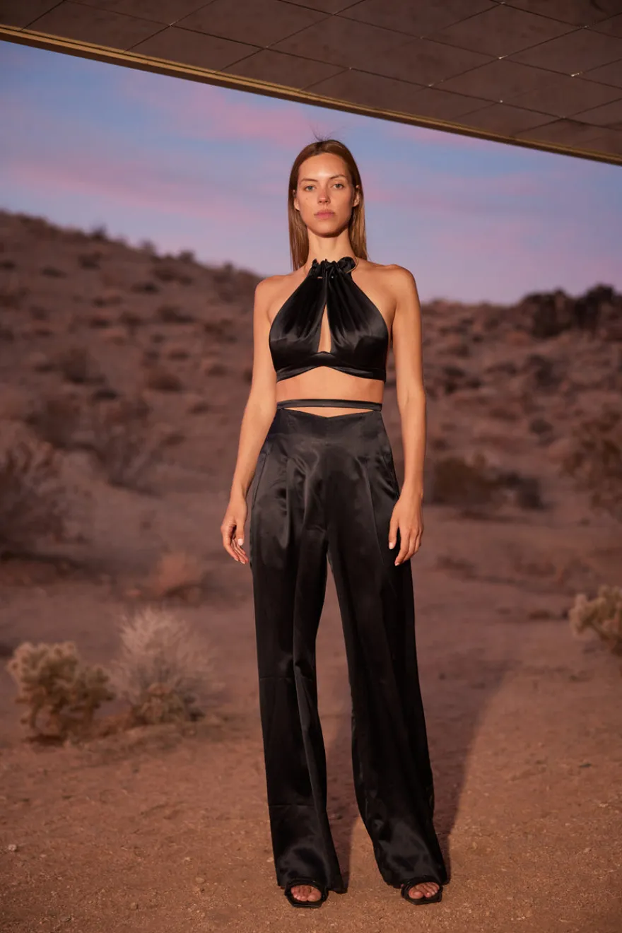 Hot Cult Gaia Anahita Top Black