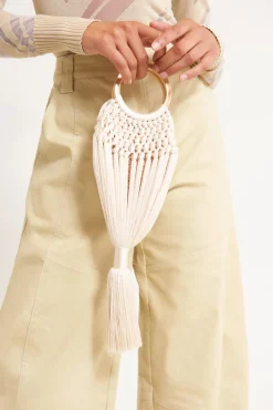 Outlet Cult Gaia Angelou Top Handle Bag Off White