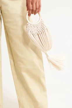 Outlet Cult Gaia Angelou Top Handle Bag Off White