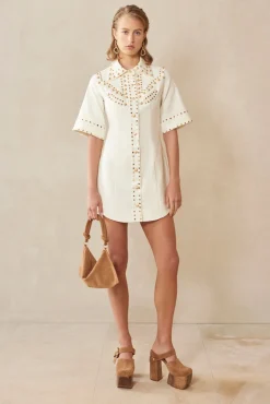 Best Cult Gaia Anika Dress Off White
