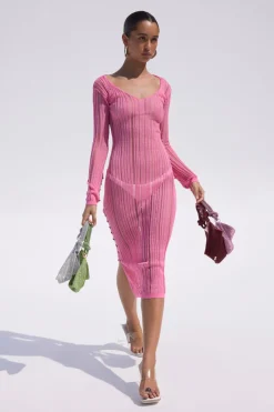 Outlet Cult Gaia Antonella Dress Shell Pink