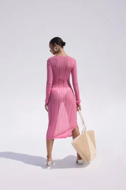 Outlet Cult Gaia Antonella Dress Shell Pink