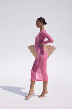 Outlet Cult Gaia Antonella Dress Shell Pink