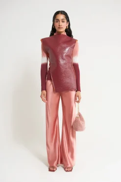 Clearance Cult Gaia Ariana Vest Maroon Peak Rouge