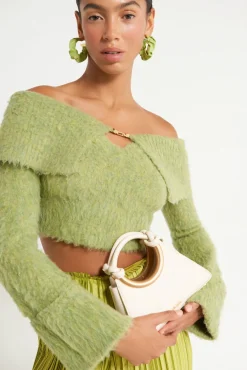Clearance Cult Gaia Audie Knit Top Pine