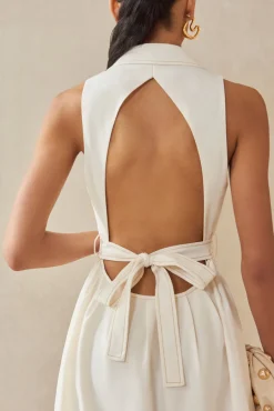 New Cult Gaia Bella Dress Off White