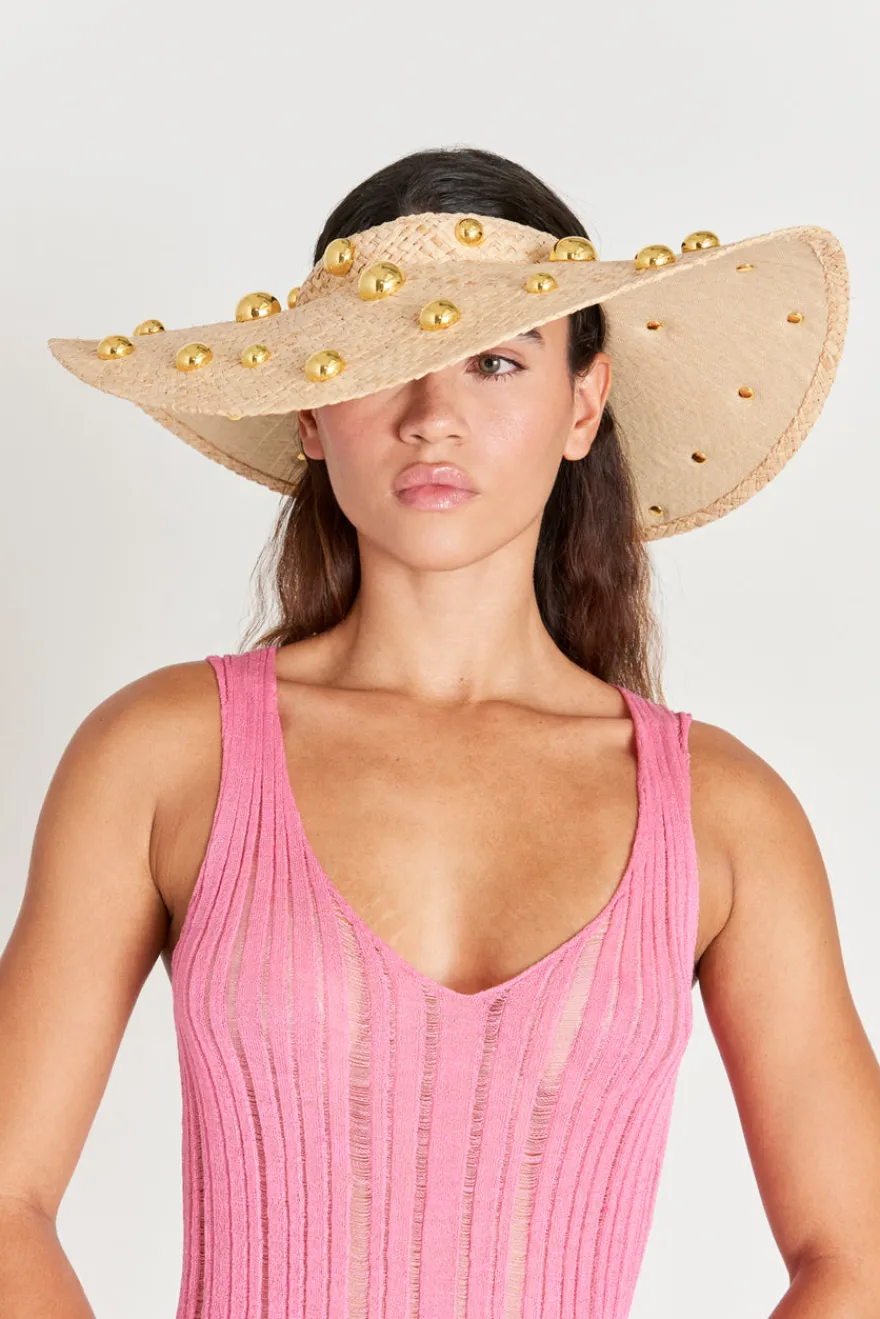 Cult Gaia Bijan Visor Natural