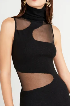Best Cult Gaia Brooke Knit Dress Black