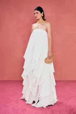 Clearance Cult Gaia Calypso Gown Off White