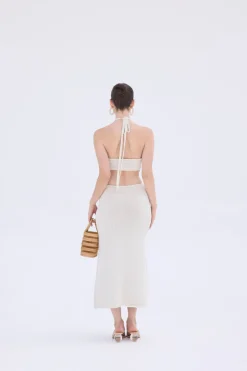 Sale Cult Gaia Cameron Knit Dress Off White