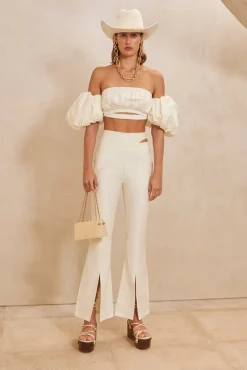 New Cult Gaia Carly Top Off White