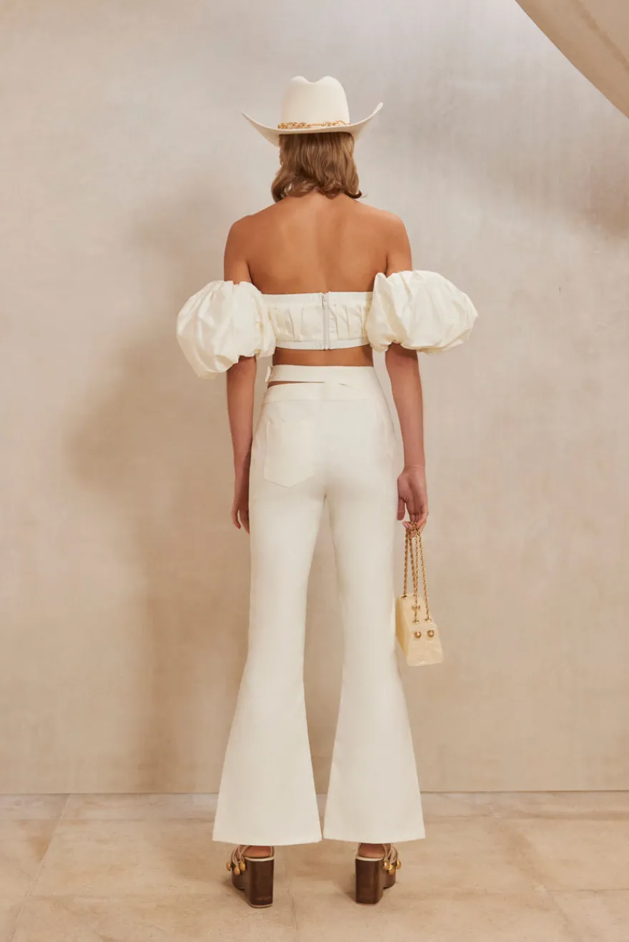 New Cult Gaia Carly Top Off White