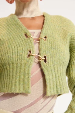 Best Cult Gaia Casella Knit Cardigan Pine