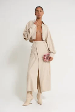 Best Cult Gaia Casella Knit Cardigan Off White