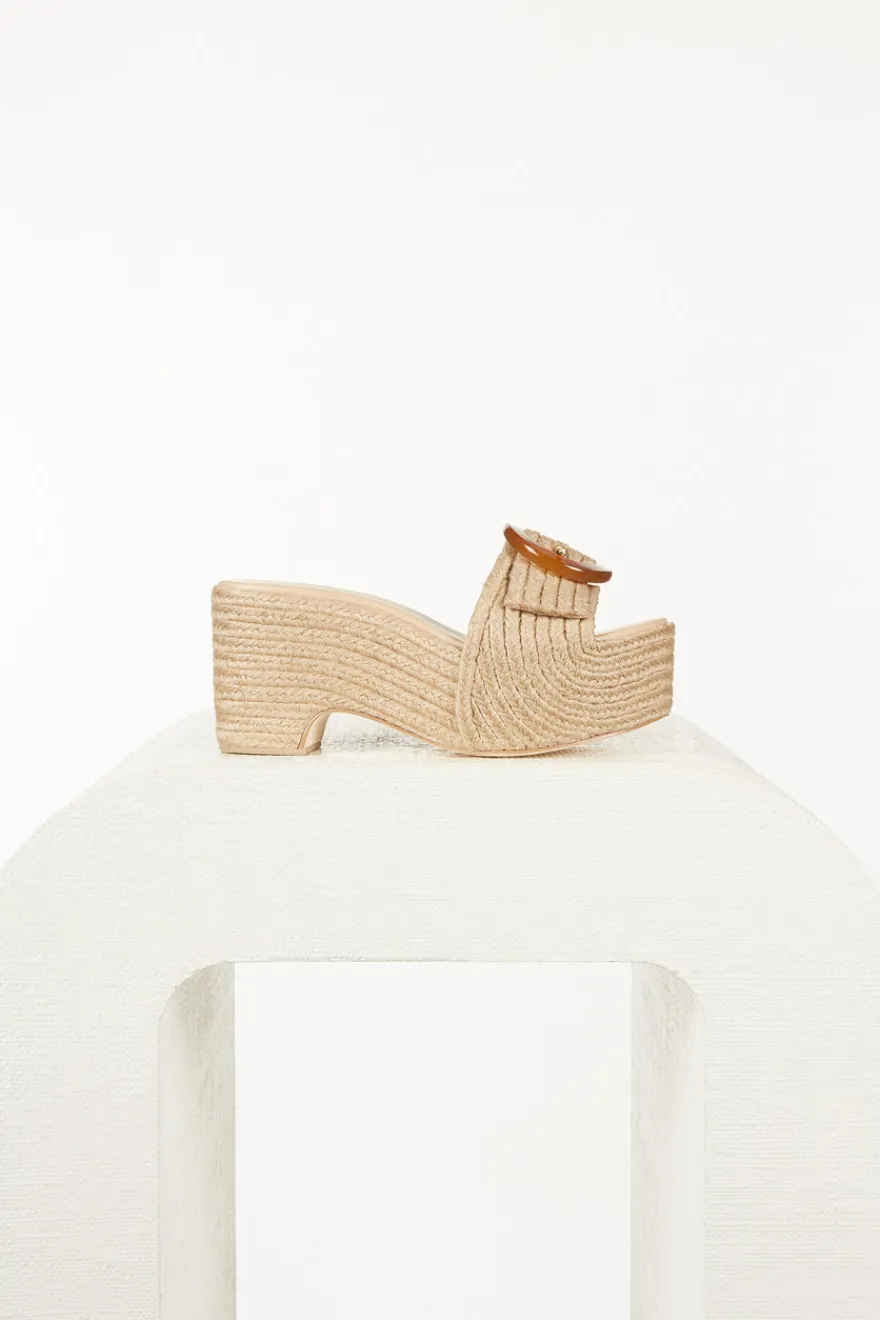 Clearance Cult Gaia Cleia Platform Natural Espadrille