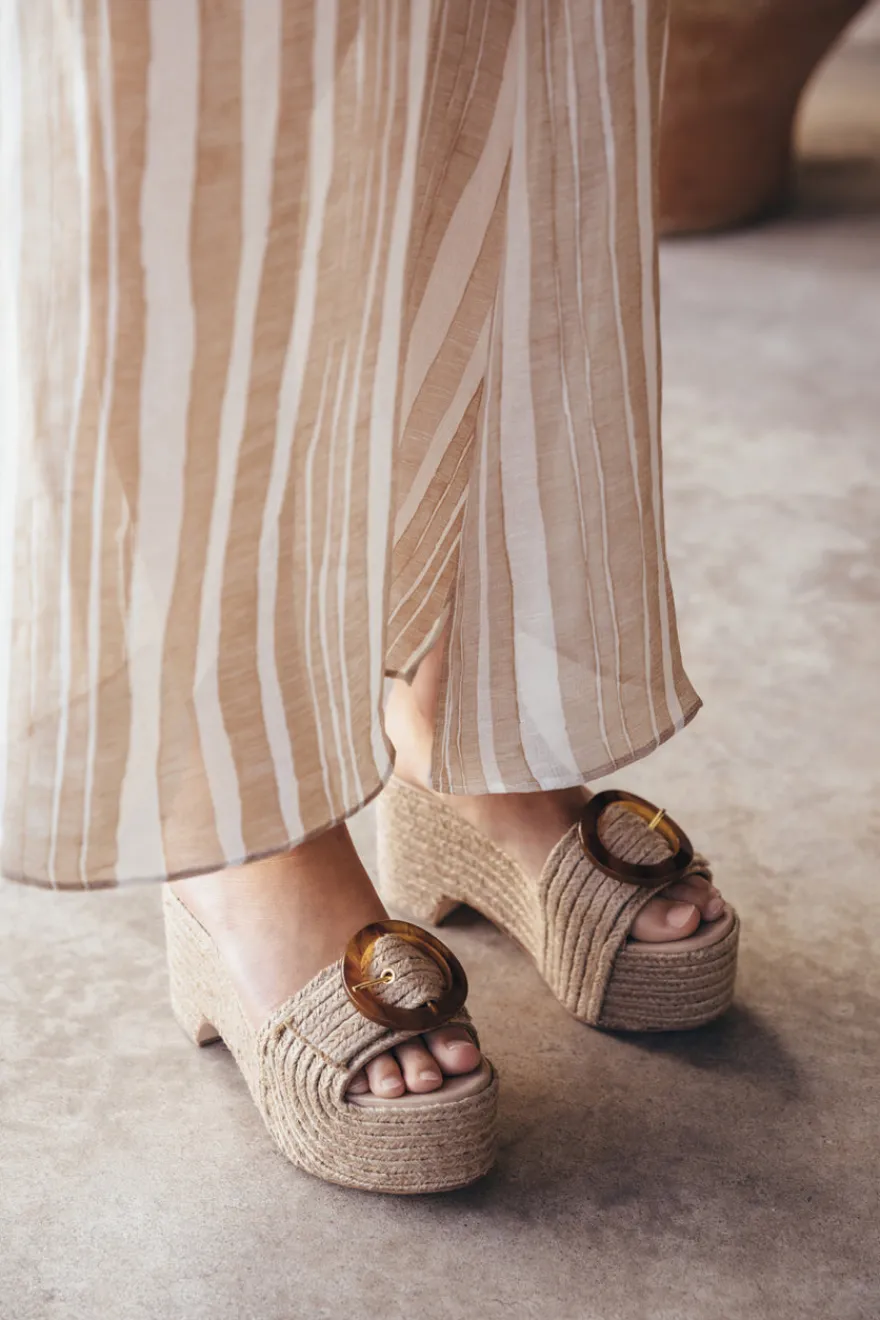 Clearance Cult Gaia Cleia Platform Natural Espadrille