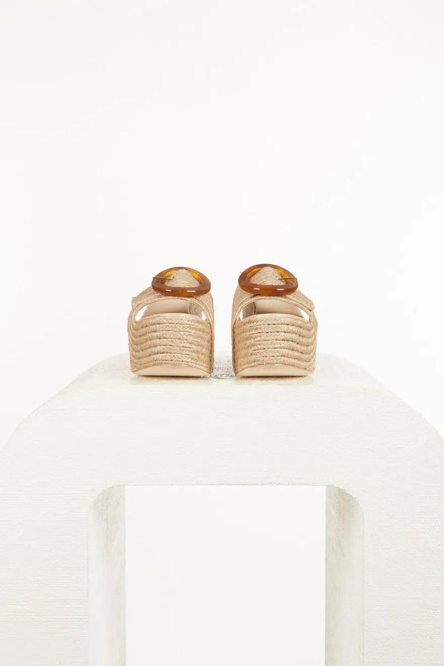 Clearance Cult Gaia Cleia Platform Natural Espadrille