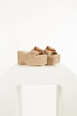 Clearance Cult Gaia Cleia Platform Natural Espadrille