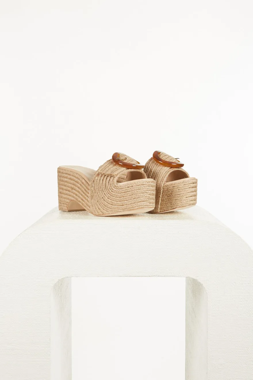 Clearance Cult Gaia Cleia Platform Natural Espadrille