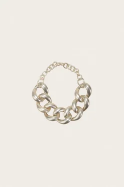 New Cult Gaia Cloe Necklace Brushed Silver