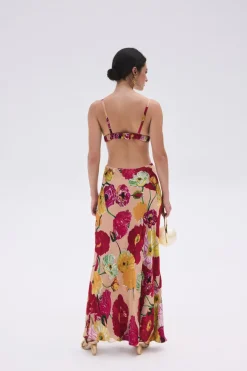 Sale Cult Gaia Dari Gown Painted Floral