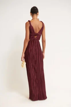 Clearance Cult Gaia Davida Gown Maroon Peak