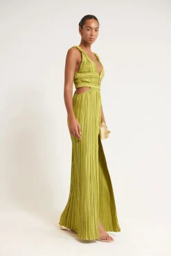 Clearance Cult Gaia Davida Gown Pine