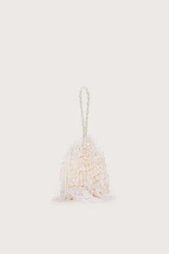 Outlet Cult Gaia Dory Feather Bag Pearl