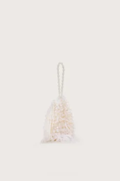 Outlet Cult Gaia Dory Feather Bag Pearl