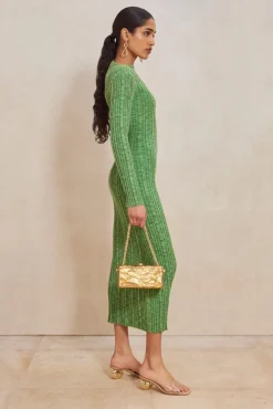 Discount Cult Gaia Ebba Knit Dress Emerald