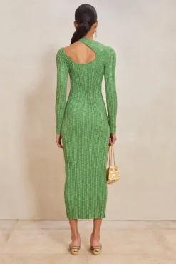 Discount Cult Gaia Ebba Knit Dress Emerald