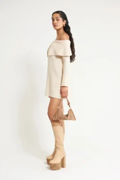 Online Cult Gaia Edna Knit Dress Off White