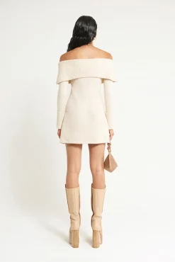 Online Cult Gaia Edna Knit Dress Off White