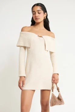 Online Cult Gaia Edna Knit Dress Off White