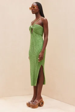 Outlet Cult Gaia Elfreda Knit Dress Emerald