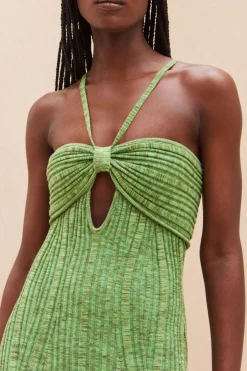 Outlet Cult Gaia Elfreda Knit Dress Emerald