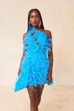 New Cult Gaia Eliana Dress Lake Blue