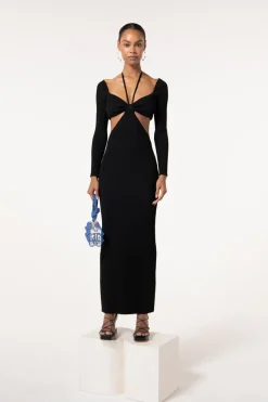 New Cult Gaia Enzo Knit Dress Black