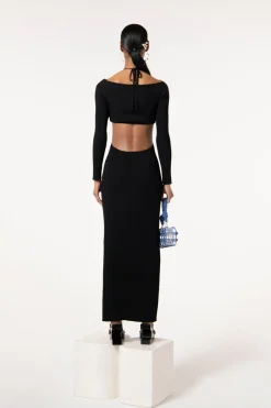 New Cult Gaia Enzo Knit Dress Black