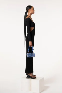 New Cult Gaia Enzo Knit Dress Black
