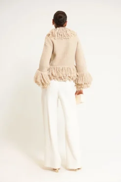 Hot Cult Gaia Fauna Knit Cardigan Khaki