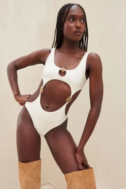 Online Cult Gaia Frances One Piece White