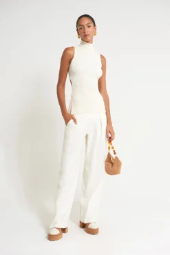 Clearance Cult Gaia Francesca Knit Top Off White