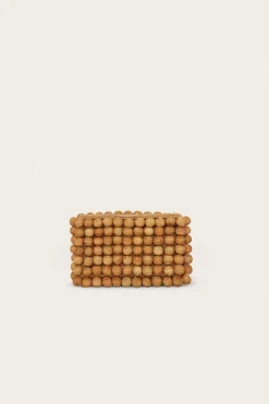 New Cult Gaia Garima Large Clutch Natural