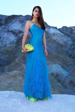 Discount Cult Gaia Hansal Gown Lake Blue