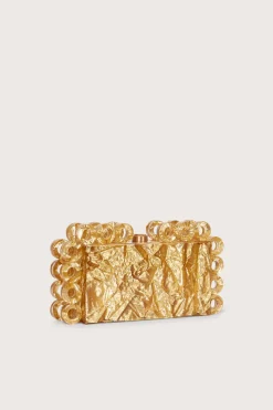 Cult Gaia Harlow Clutch Gold